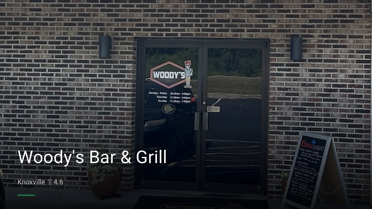 Woody's Bar & Grill - Sports Bars in Knoxville
