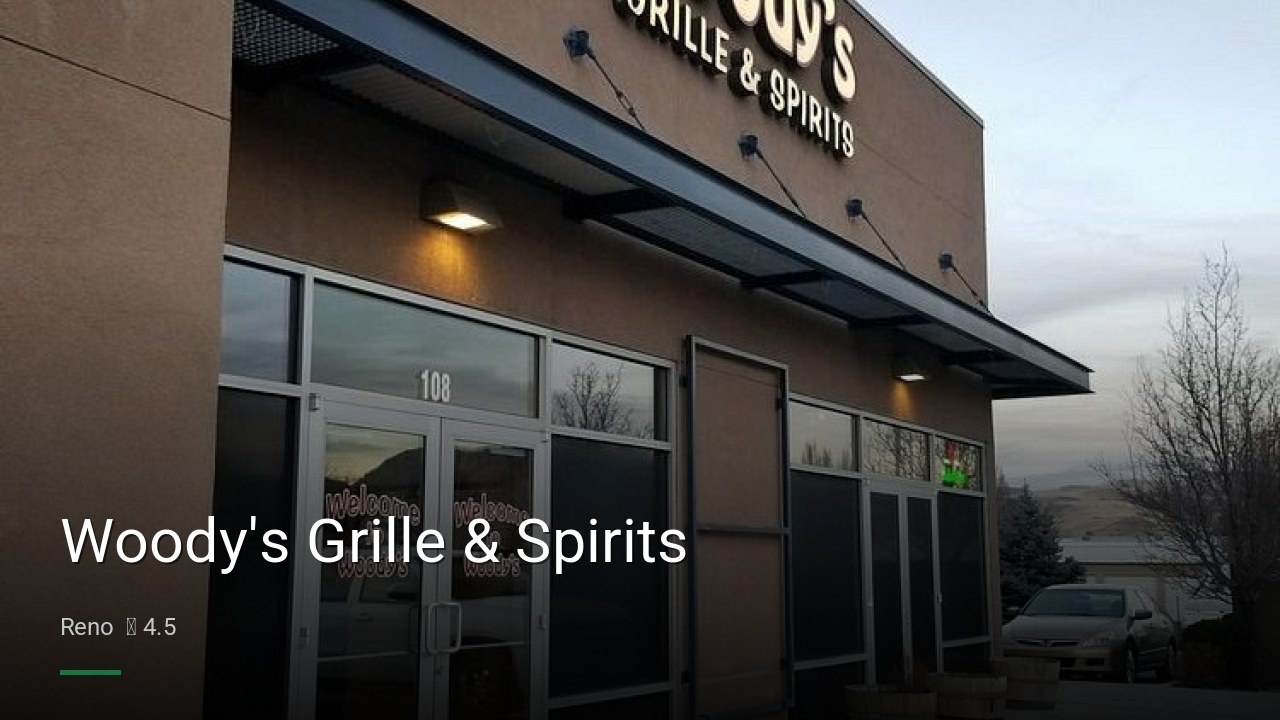Woody's Grille & Spirits - Sports Bars in Reno