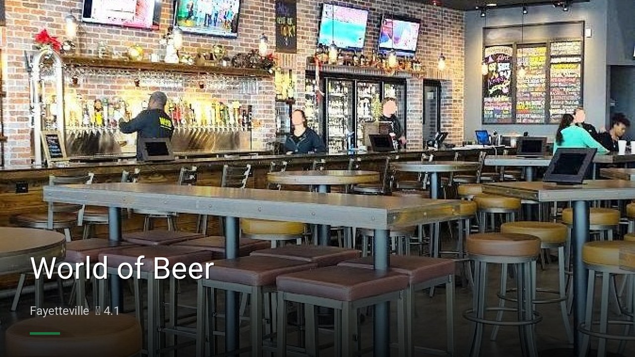 World of Beer - Sports Bars in Fayetteville