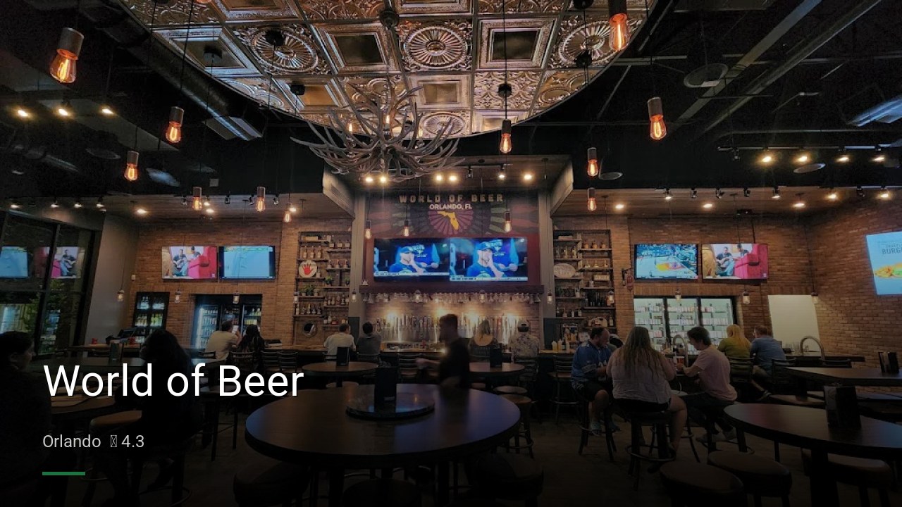 World of Beer - Sports Bars in Orlando