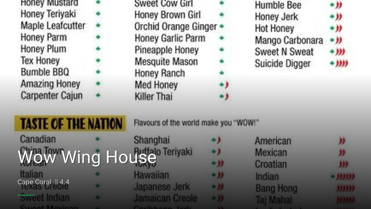 Wow Wing House - Sports Bars in Cape Coral