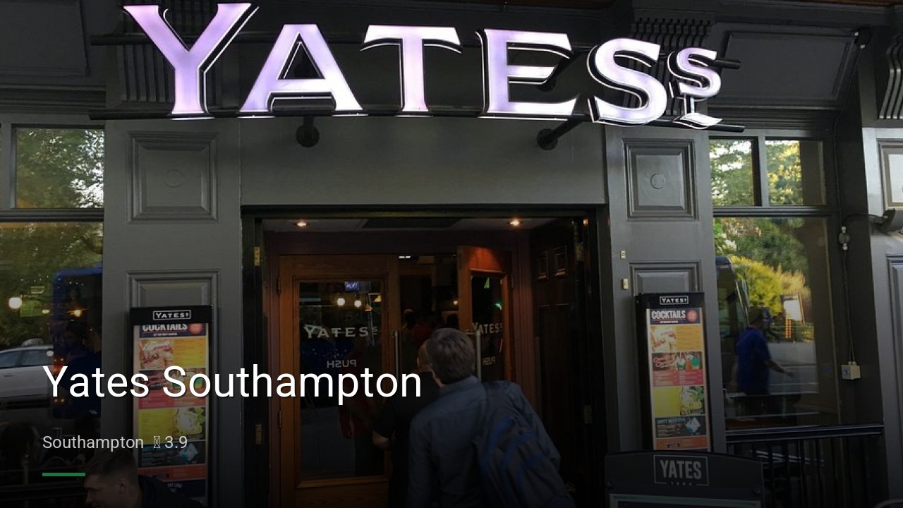 Yates Southampton - Sports Bars in Southampton