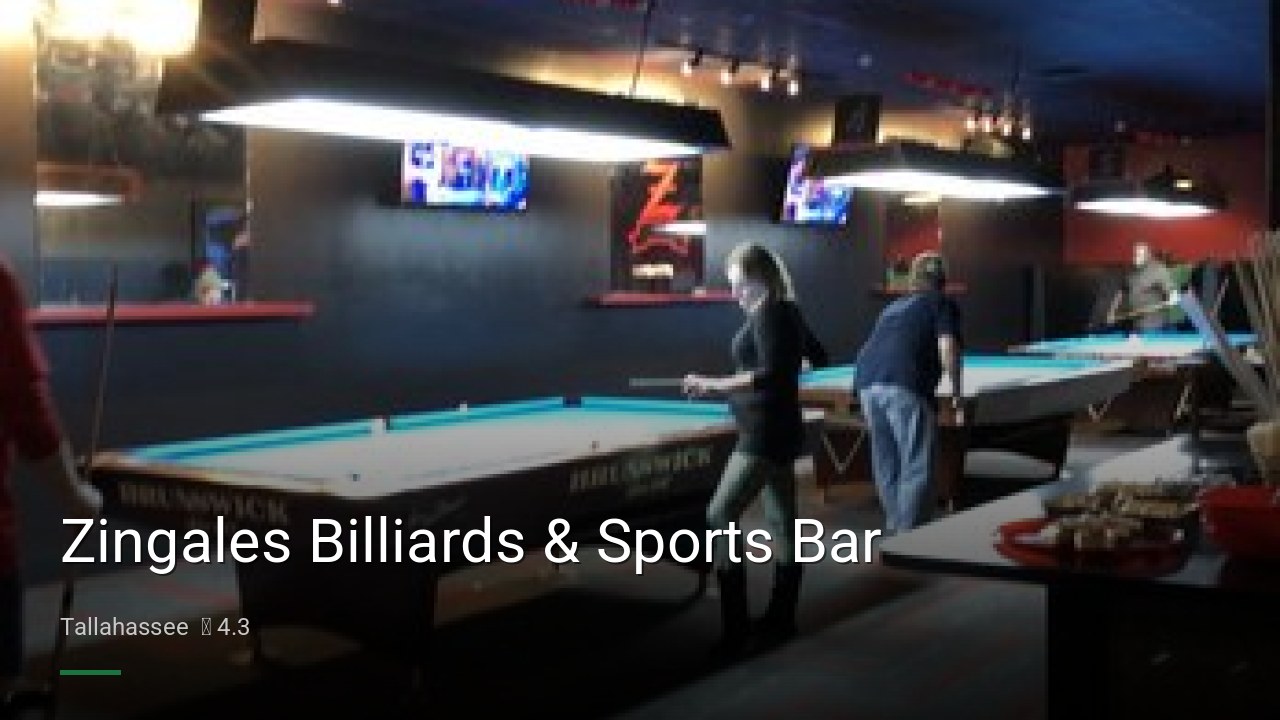 Zingales Billiards & Sports Bar - Sports Bars in Tallahassee