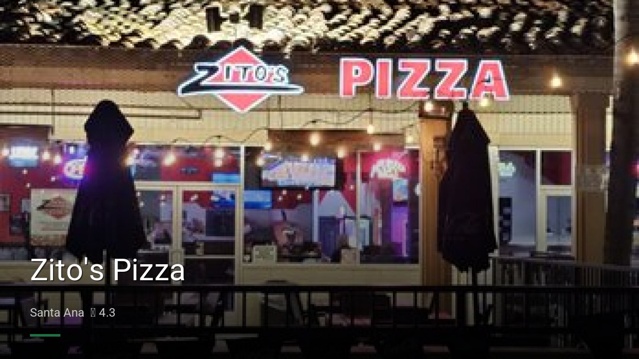 Zito's Pizza - Sports Bars in Santa Ana